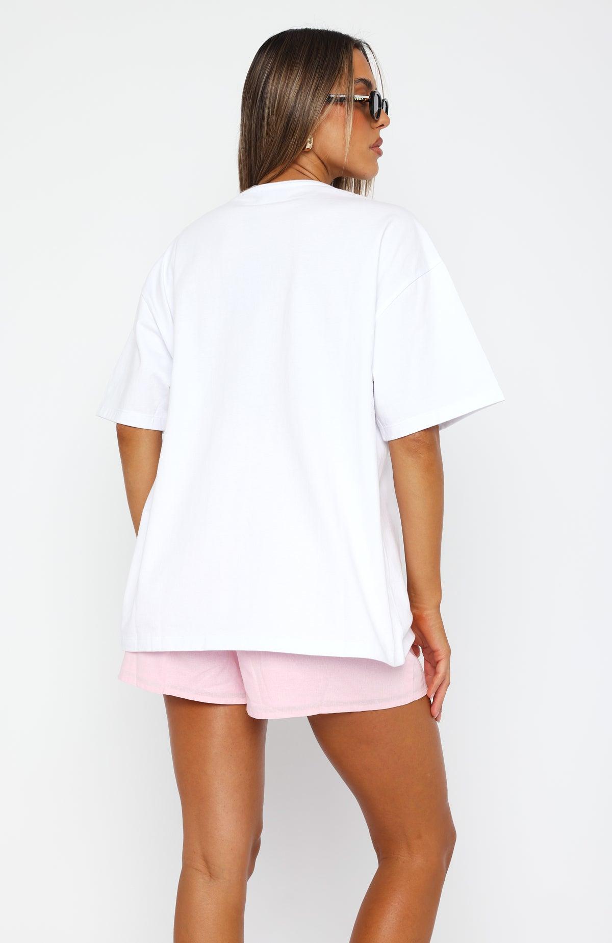 Oh So Sweet Oversized Tee White Product Image