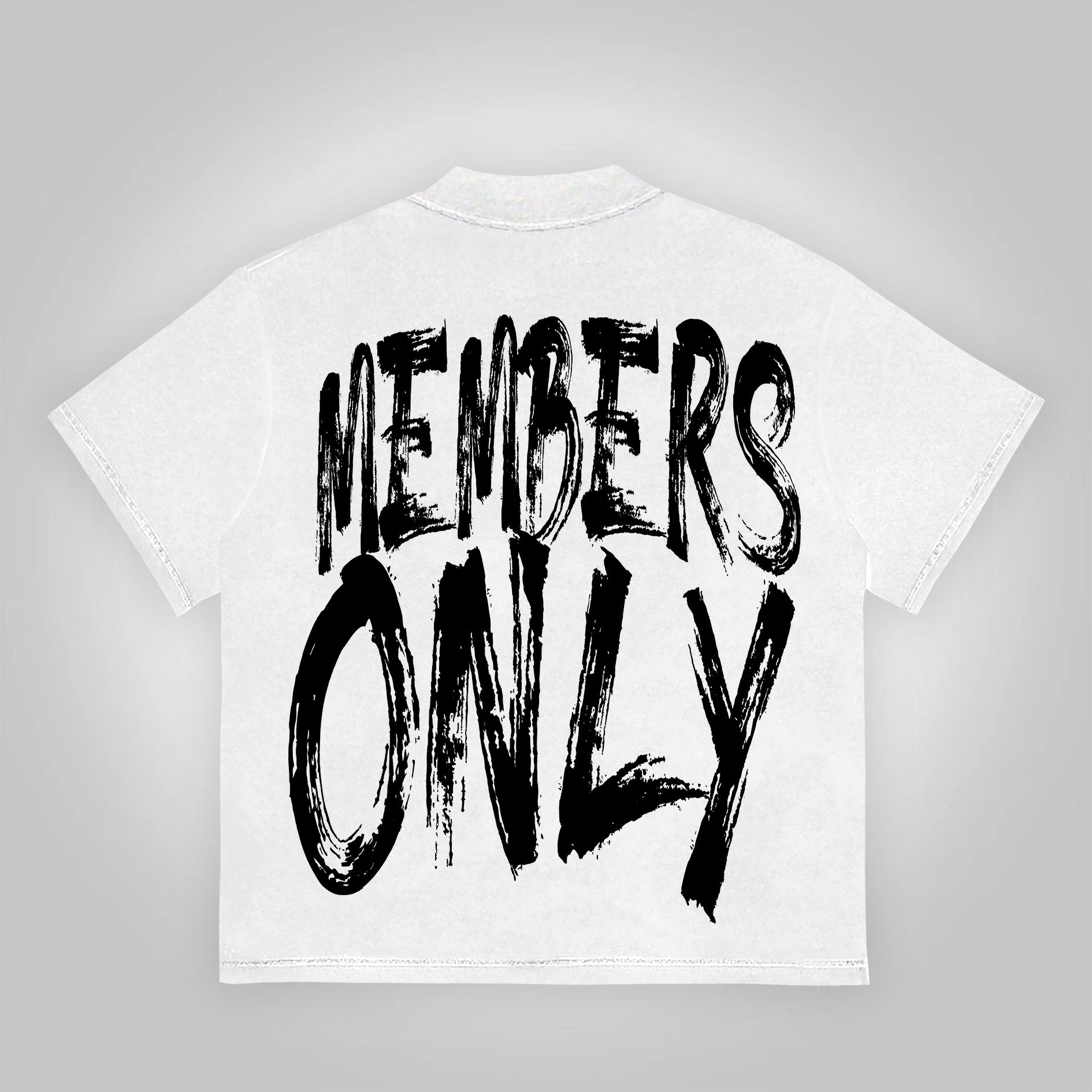 Vintage Members Only Graphic Cotton Short Sleeve T-Shirt Product Image