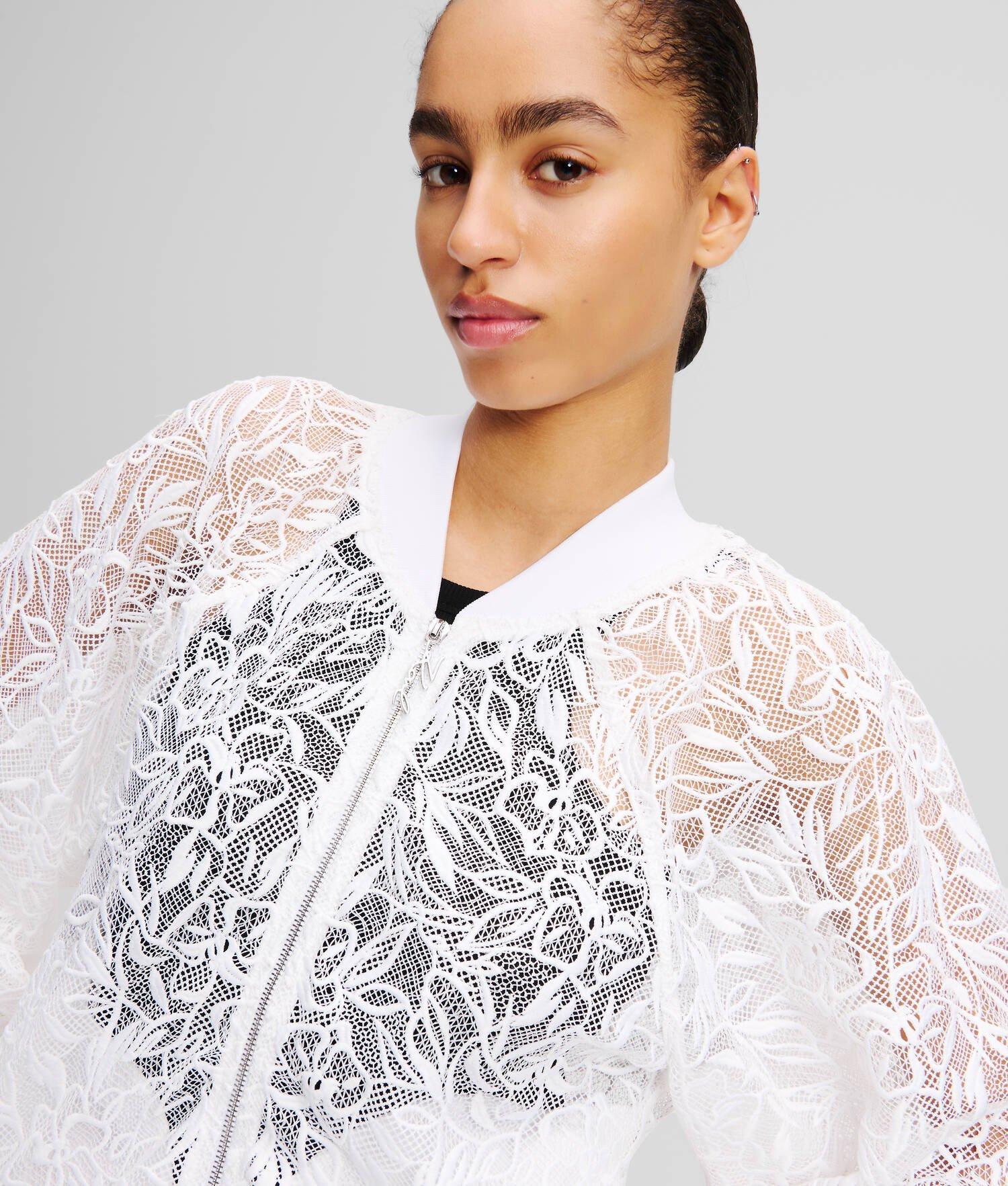 ORCHID EMBROIDERY BOMBER JACKET Product Image