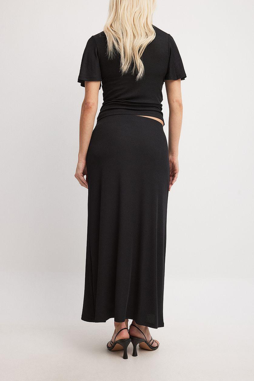 Soft Rib Midi Skirt Product Image