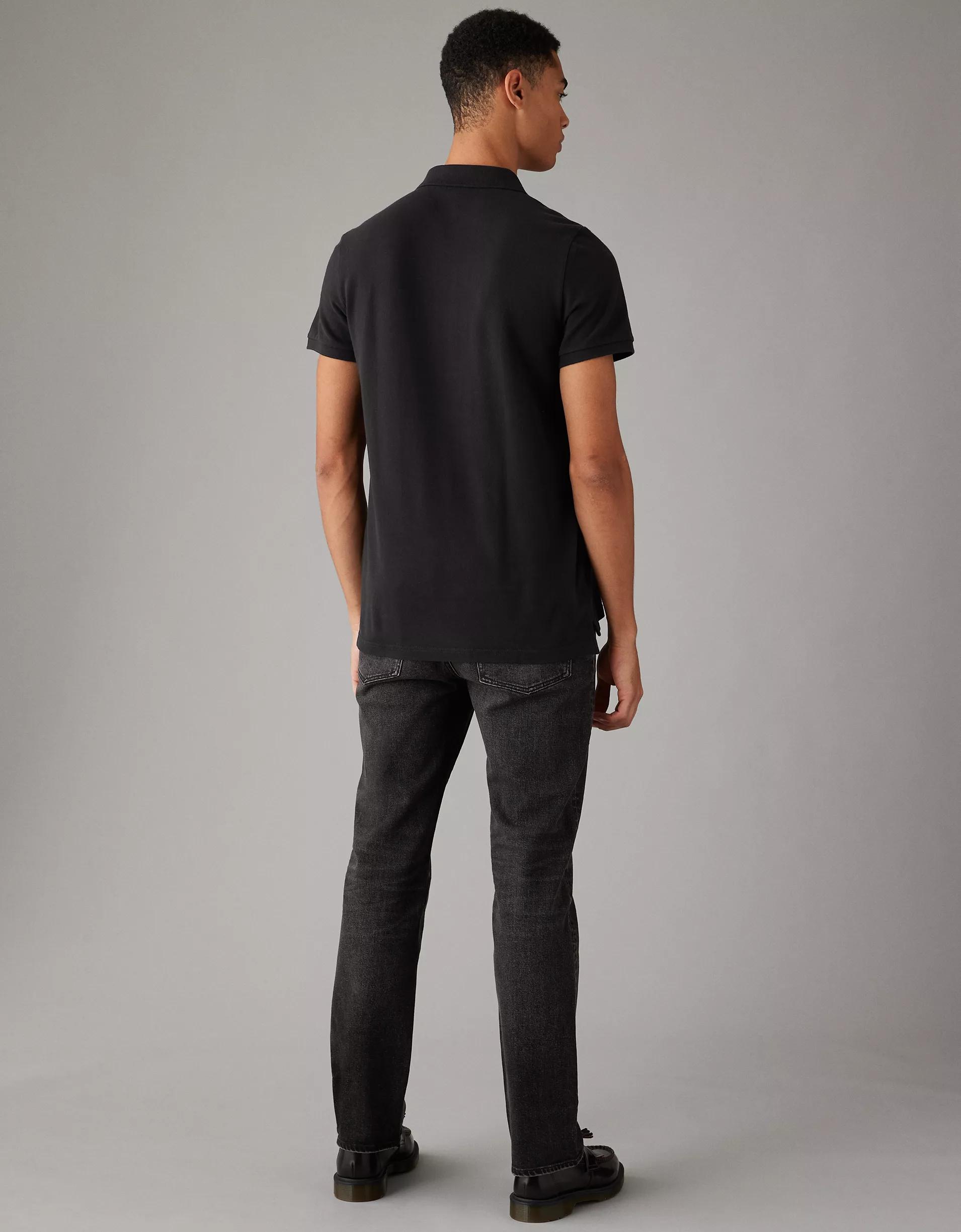 AE Lived-In Slim Fit Pique Polo Shirt Product Image