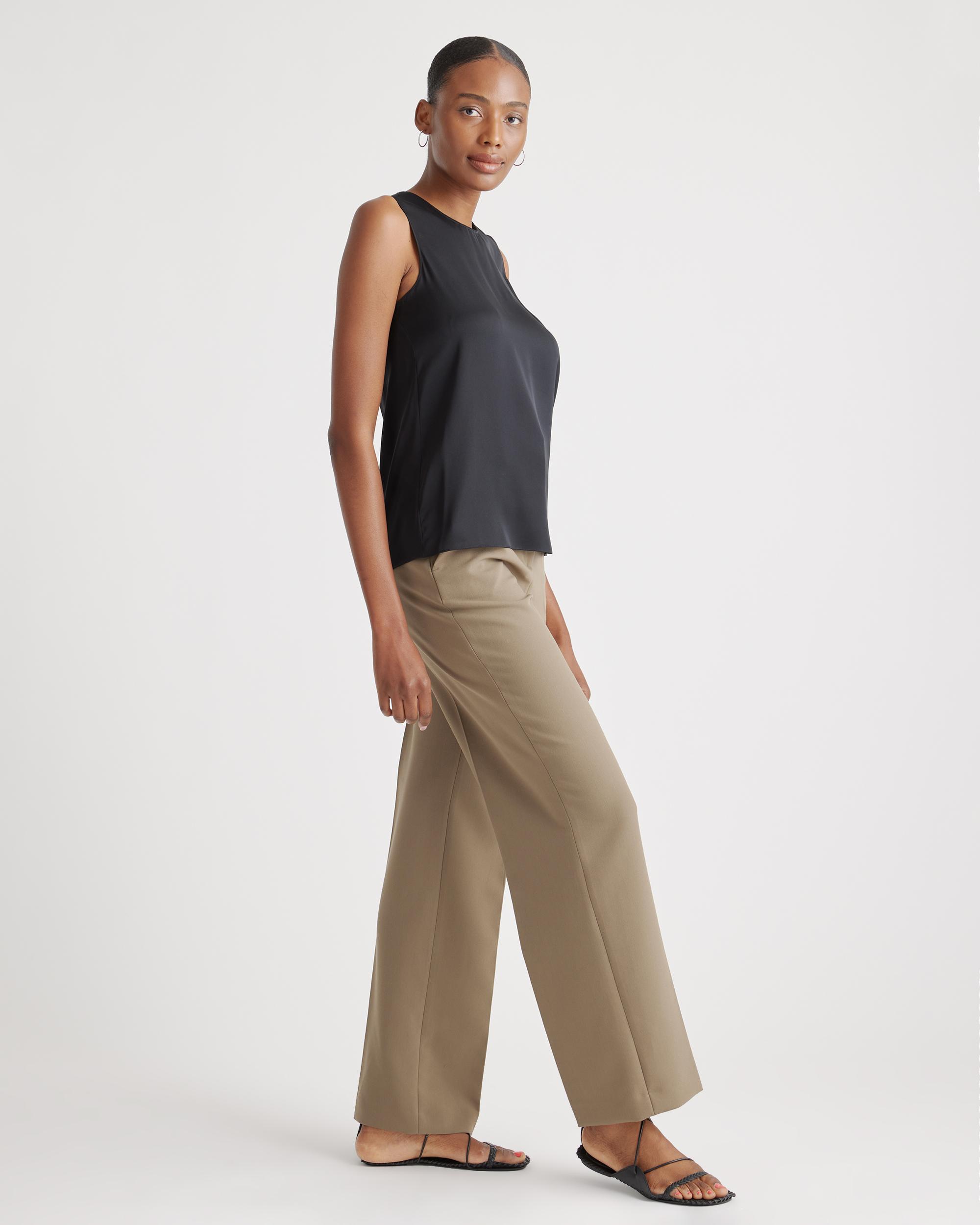 Quince | Women's Washable Stretch Silk Shell Tank Top Size XS, Mulberry Silk Product Image