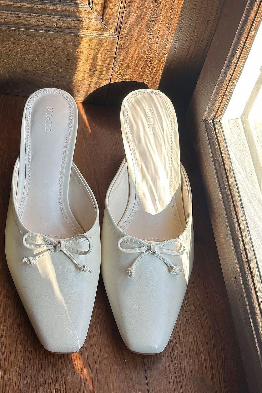 Kitten Heel Ballerina Mules Product Image