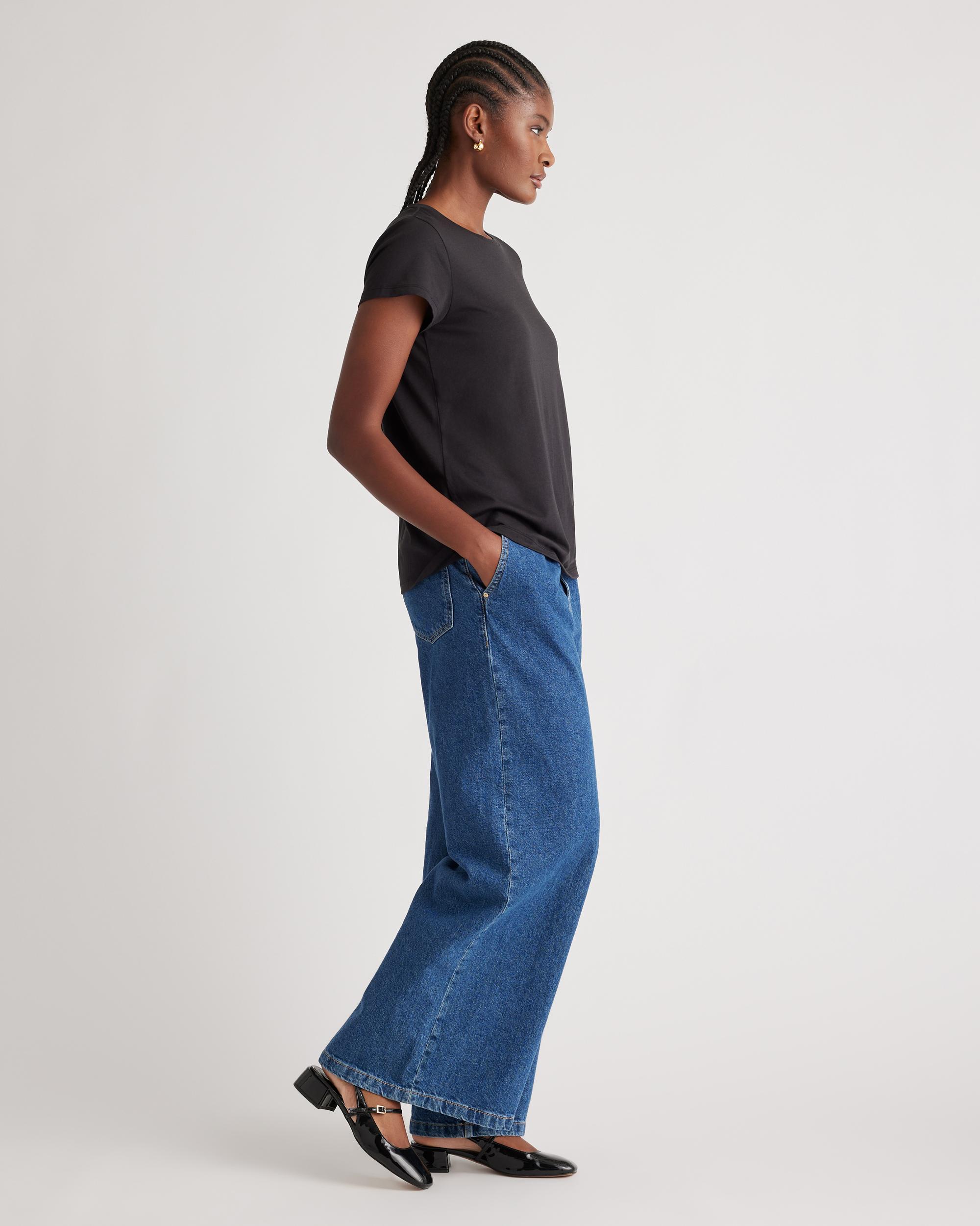 Quince | Women's Cotton Modal Crew Neck Swing T-Shirt Cotton/Modal Product Image