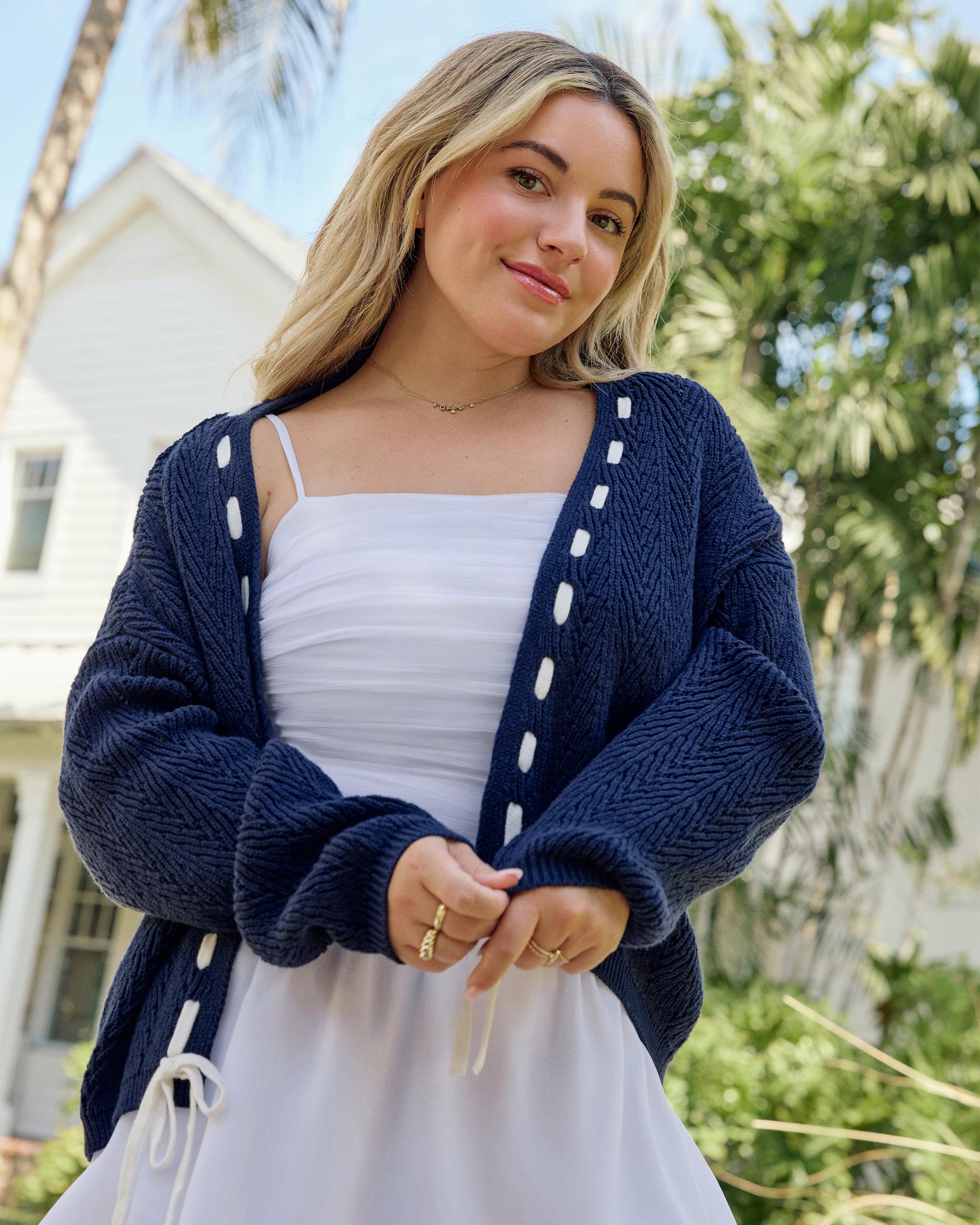 Easy Textured No-Close Cardigan Product Image