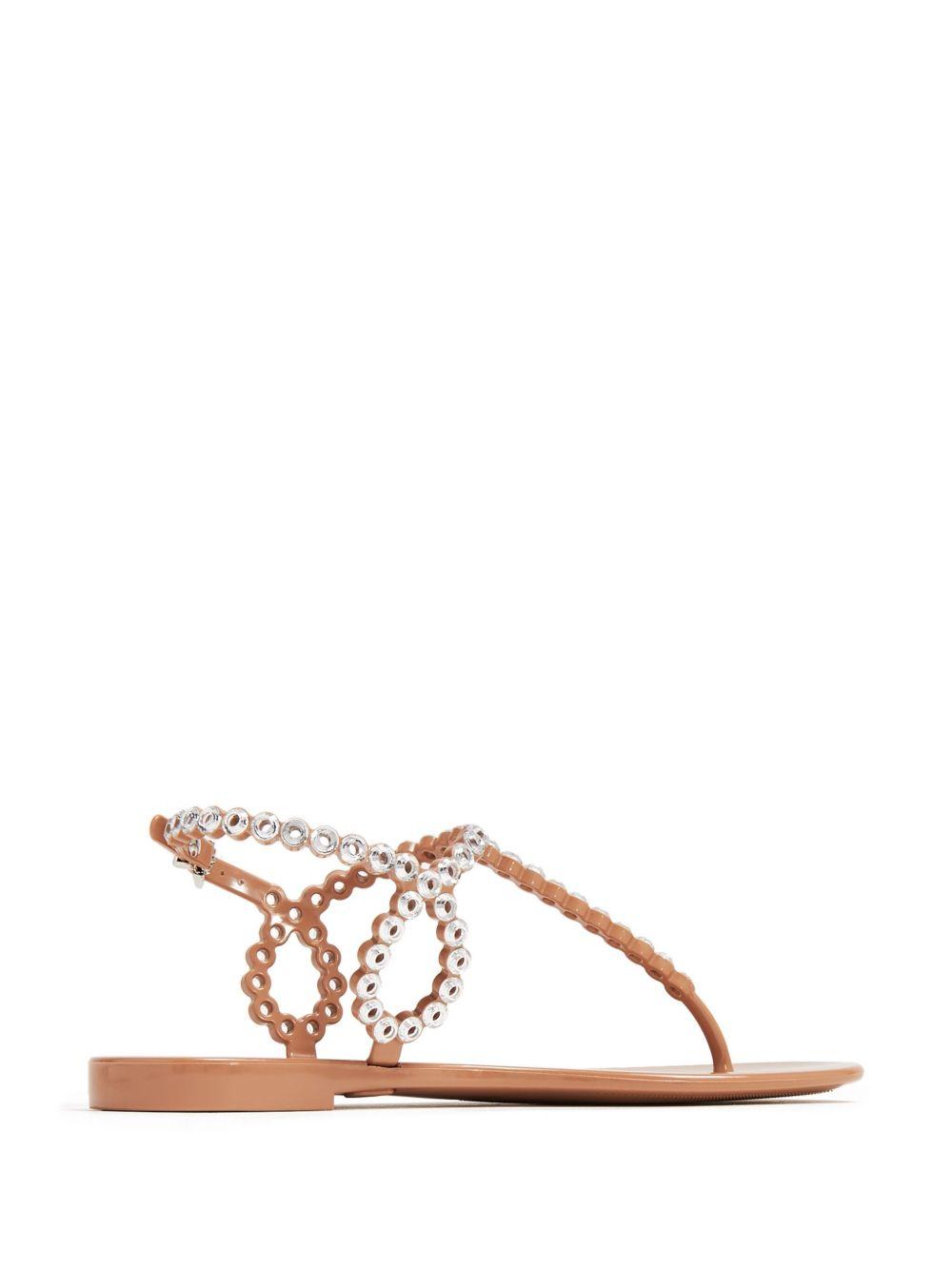 Almost Bare crystal-embellished sandals Product Image