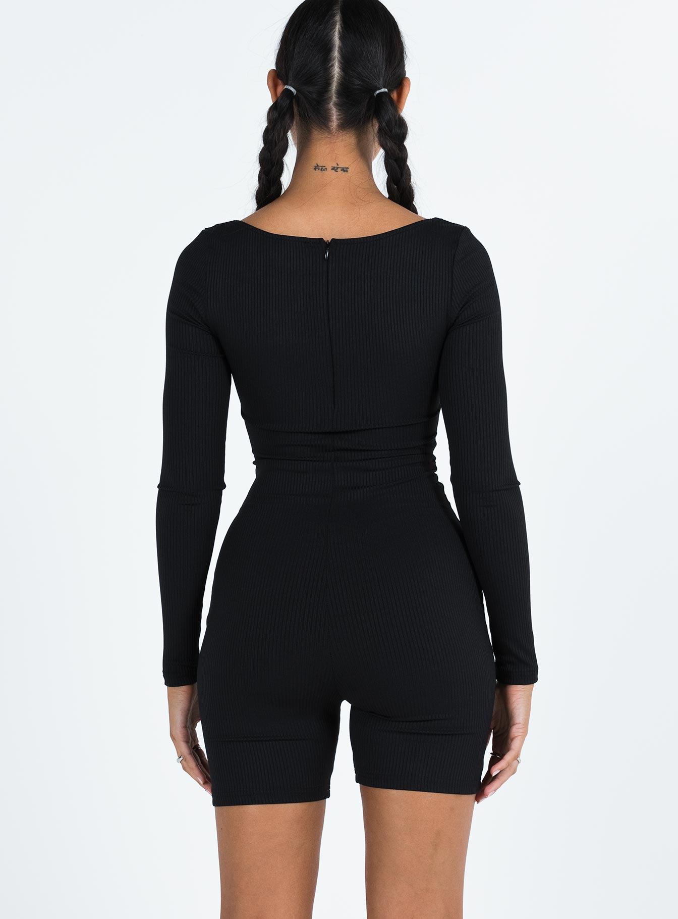 Sara Romper Black Product Image