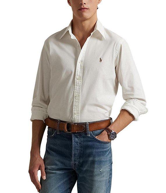 Polo Ralph Lauren Classic-Fit Chambray Long-Sleeve Woven Shirt Product Image
