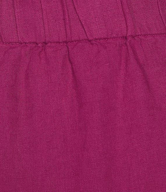 Eileen Fisher Petite Organic Linen Elastic Waist Wide Leg Pants Product Image