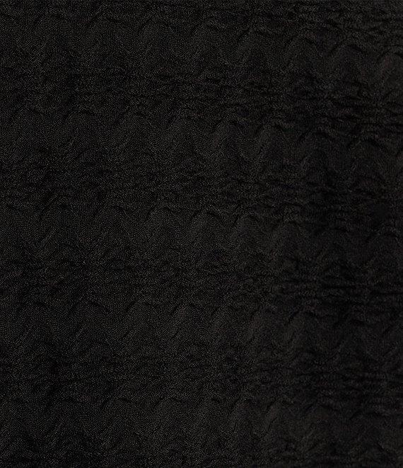 Allison Daley Plus Size 3/4 Sleeve Open-Front Wave Knit Cardigan Product Image