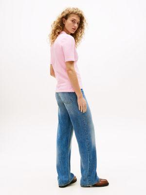 Regular Fit Circle Logo Stretch Polo Product Image