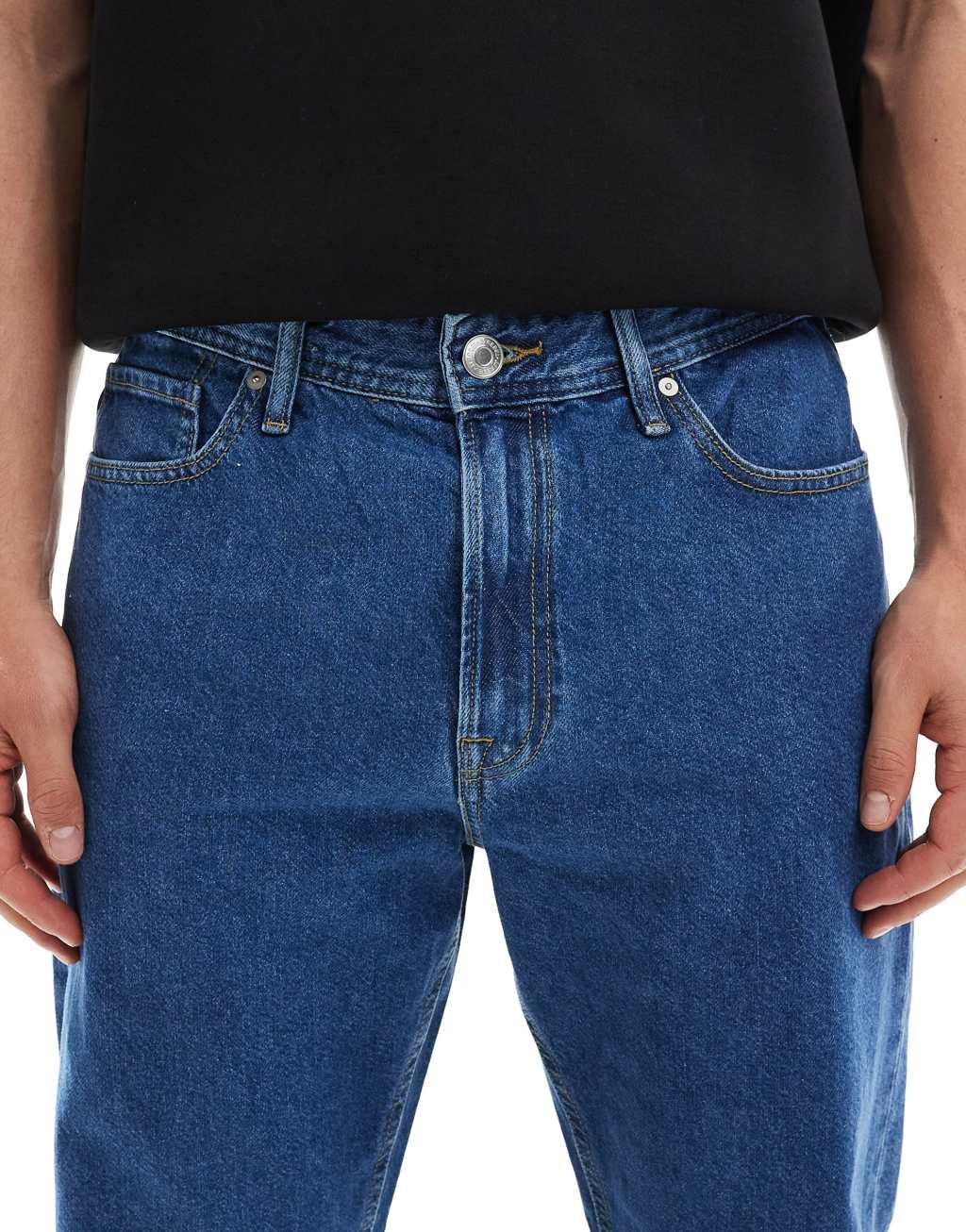 JJ Rebel ryan straight leg jeans in light blue wash  Product Image