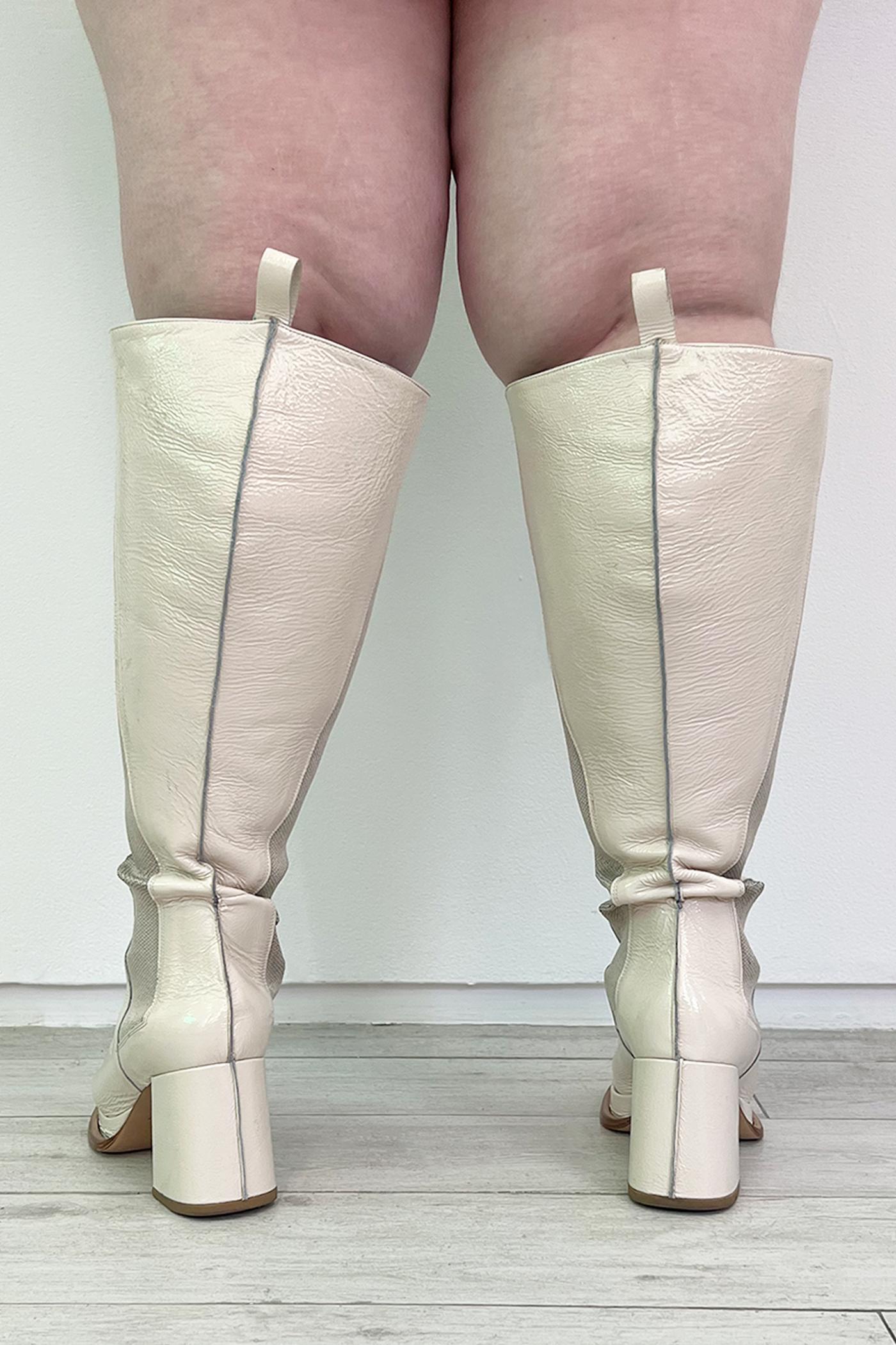 Knee High Boot - Ecru Product Image