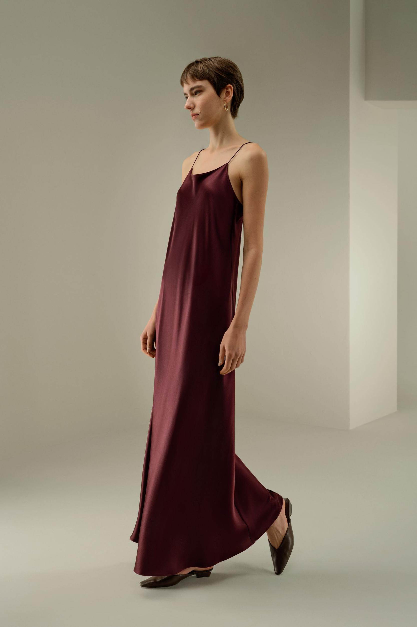 U-Neck Minimalist Slip Dress Product Image
