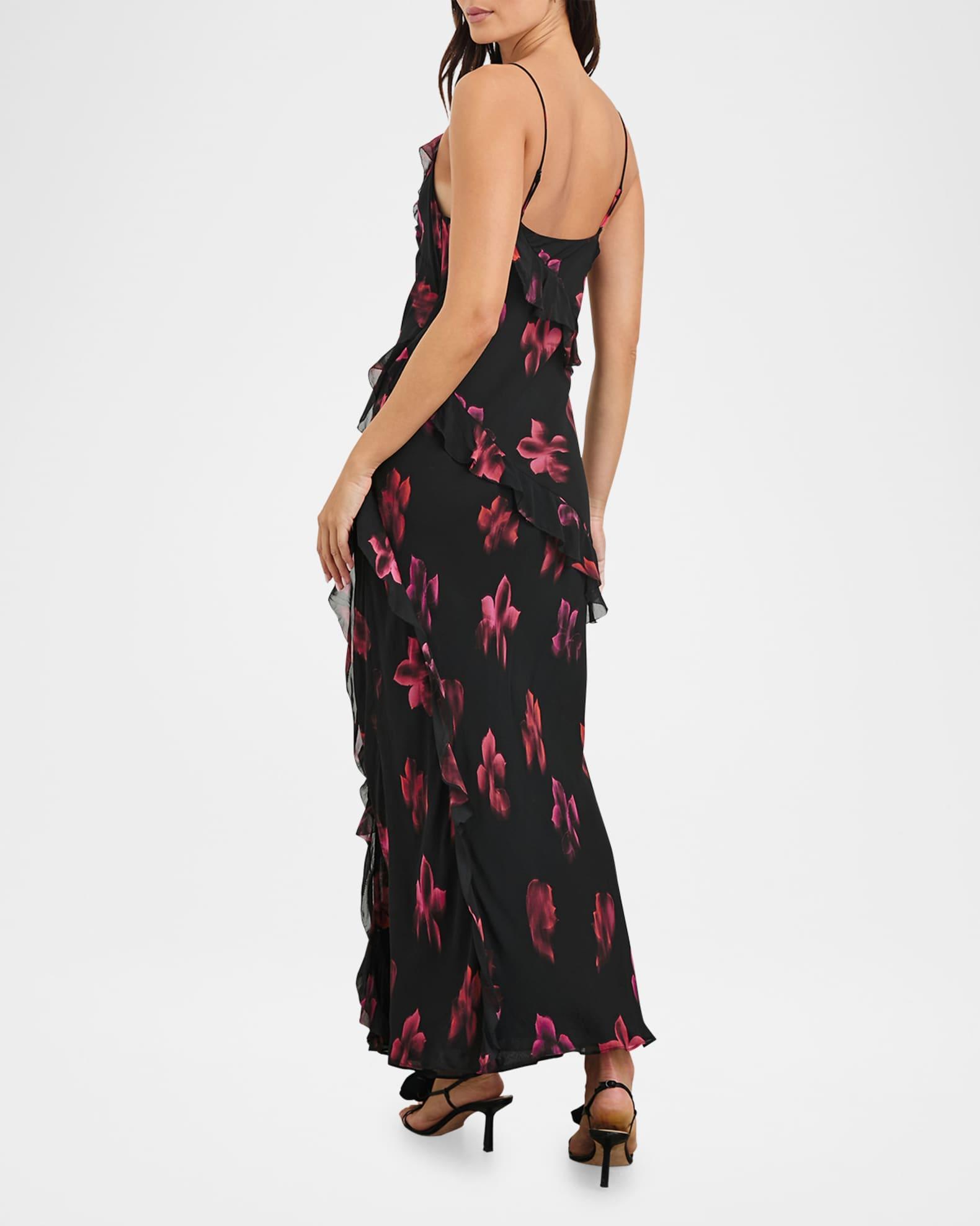 Kariselle Floral Chiffon Midi Dress Product Image
