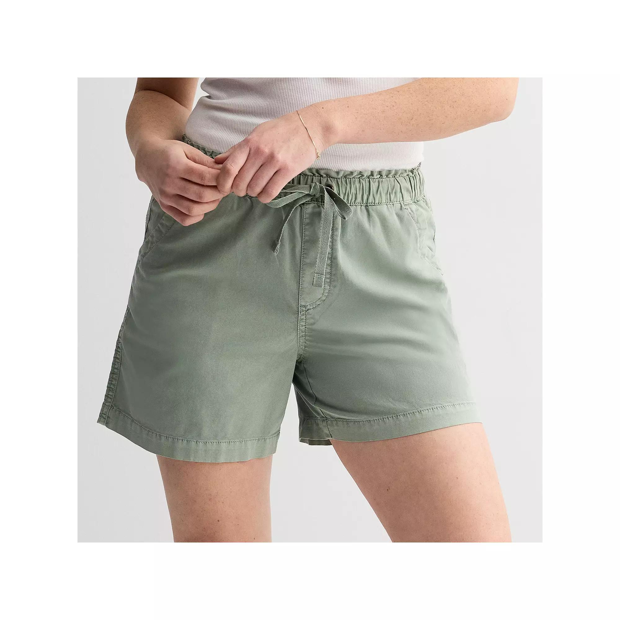 Women's Sonoma Goods For Life® Easy Paperbag Waist Shorts, Size: XXL, Madri Green Product Image
