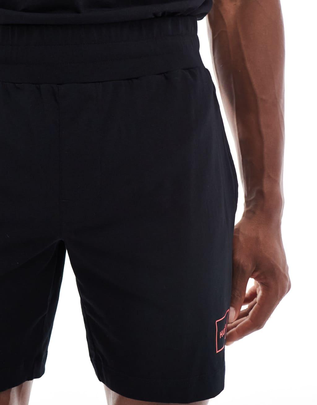 HUGO Bodywear laze shorts in black - part of a set Product Image