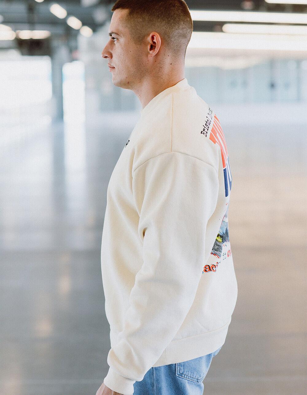 TILLYS x NASCAR Bristol International Mens Crewneck Sweatshirt - CREAM Product Image