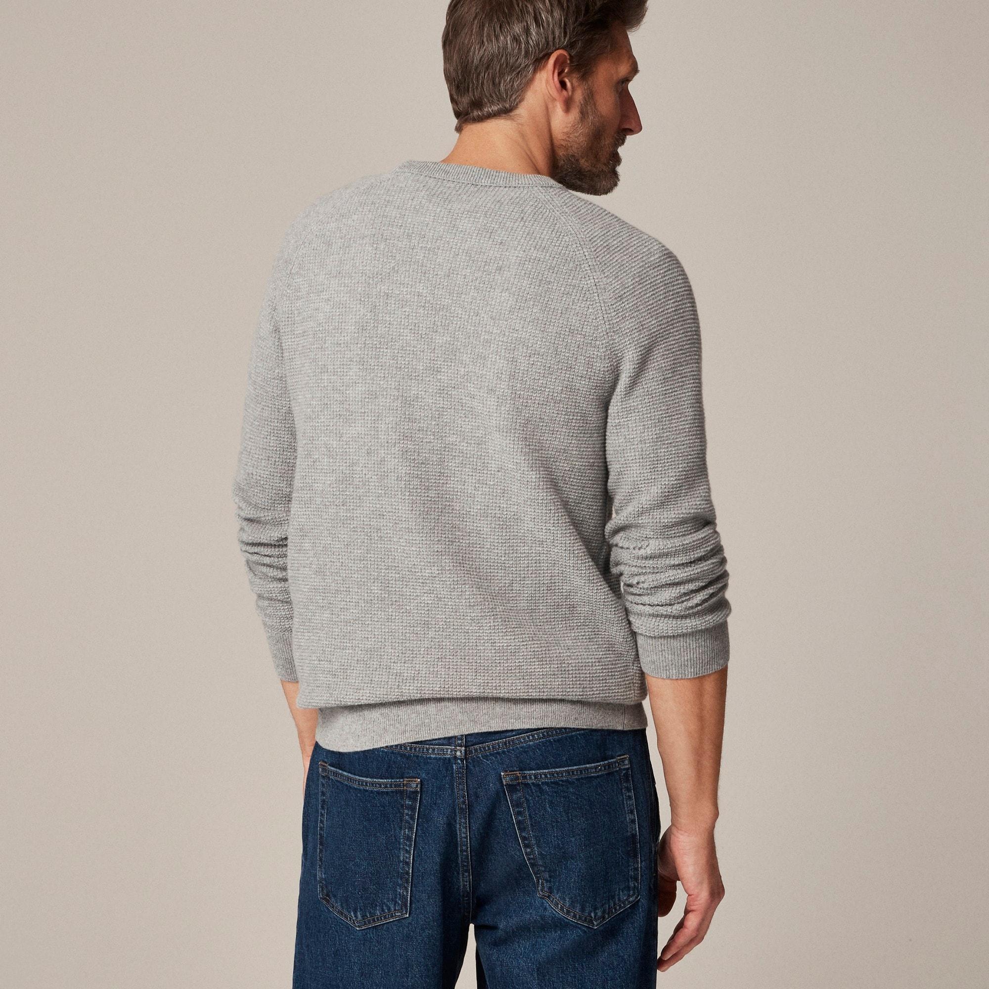 Cashmere waffle sweater Product Image