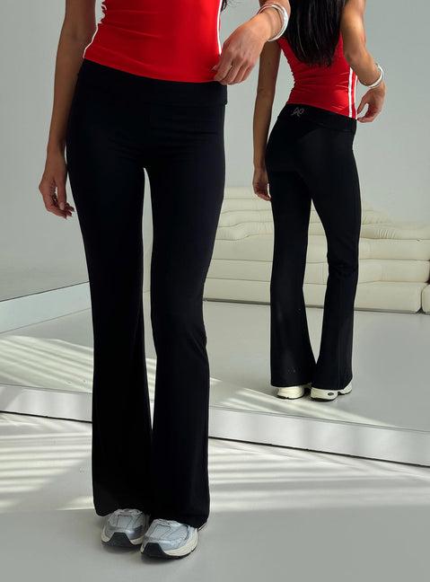 Cherize Ribbon Stitch Pant Black Product Image