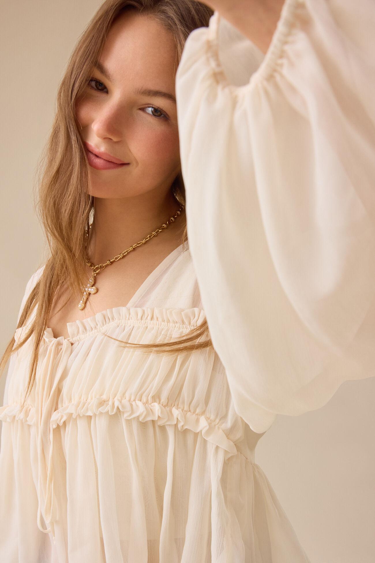 Darsea Chiffon Babydoll Top Product Image