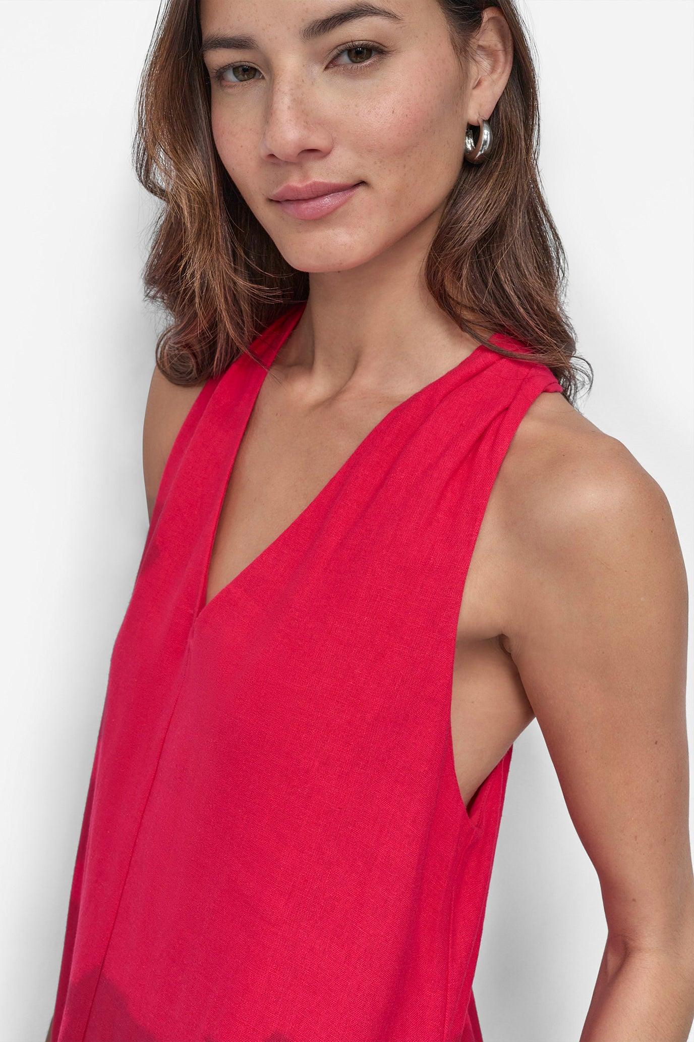 TWIST RACERBACK MIDI SWING DRESS Product Image