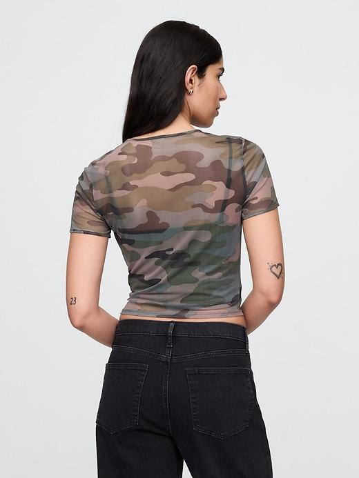 Mesh Crop T-Shirt Product Image