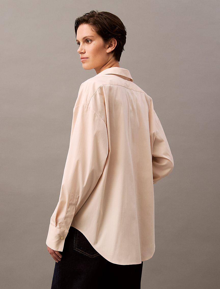 Stretch Poplin Relaxed Fit Button-Down Shirt Product Image