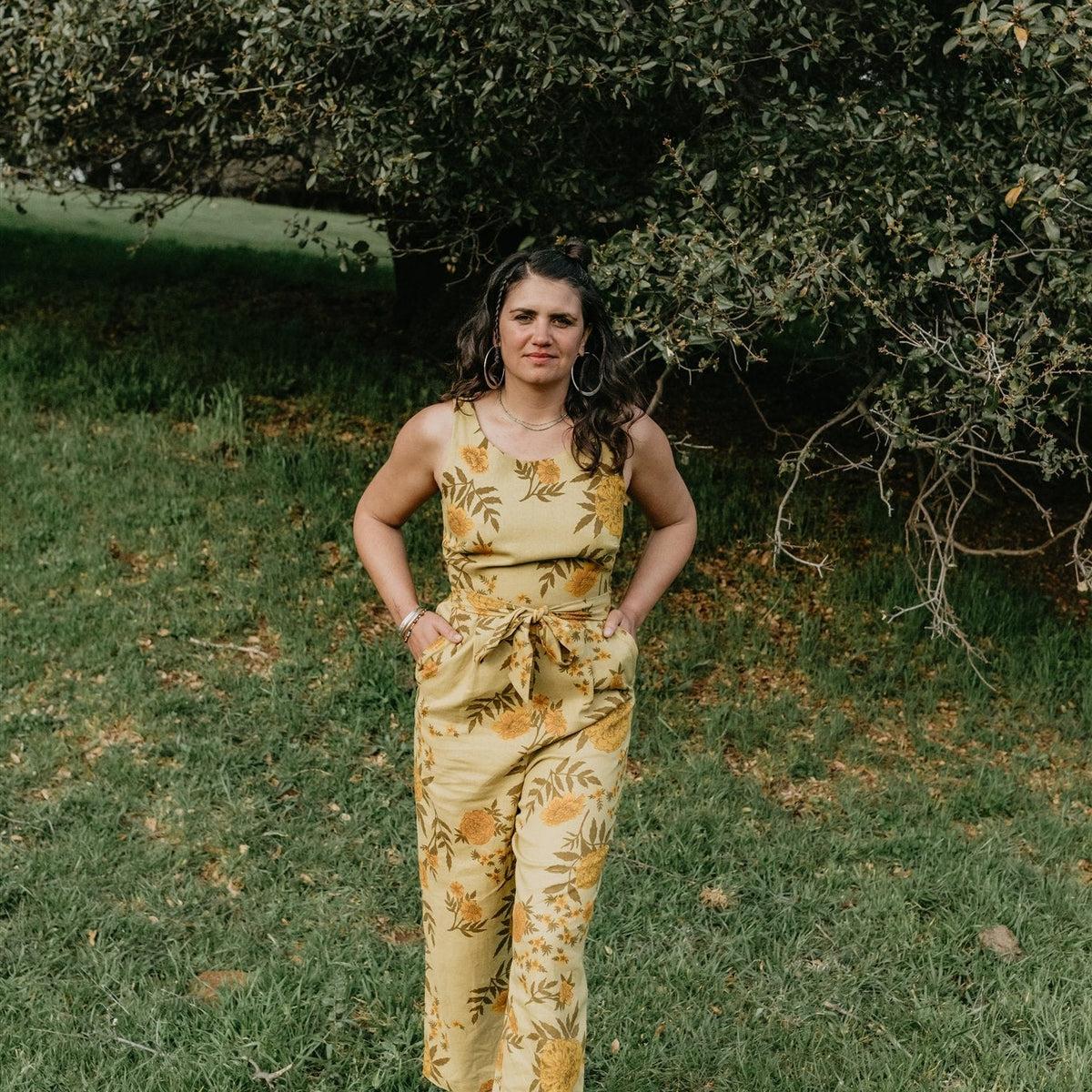 Liberty Jumpsuit in Mustard Marigold Product Image