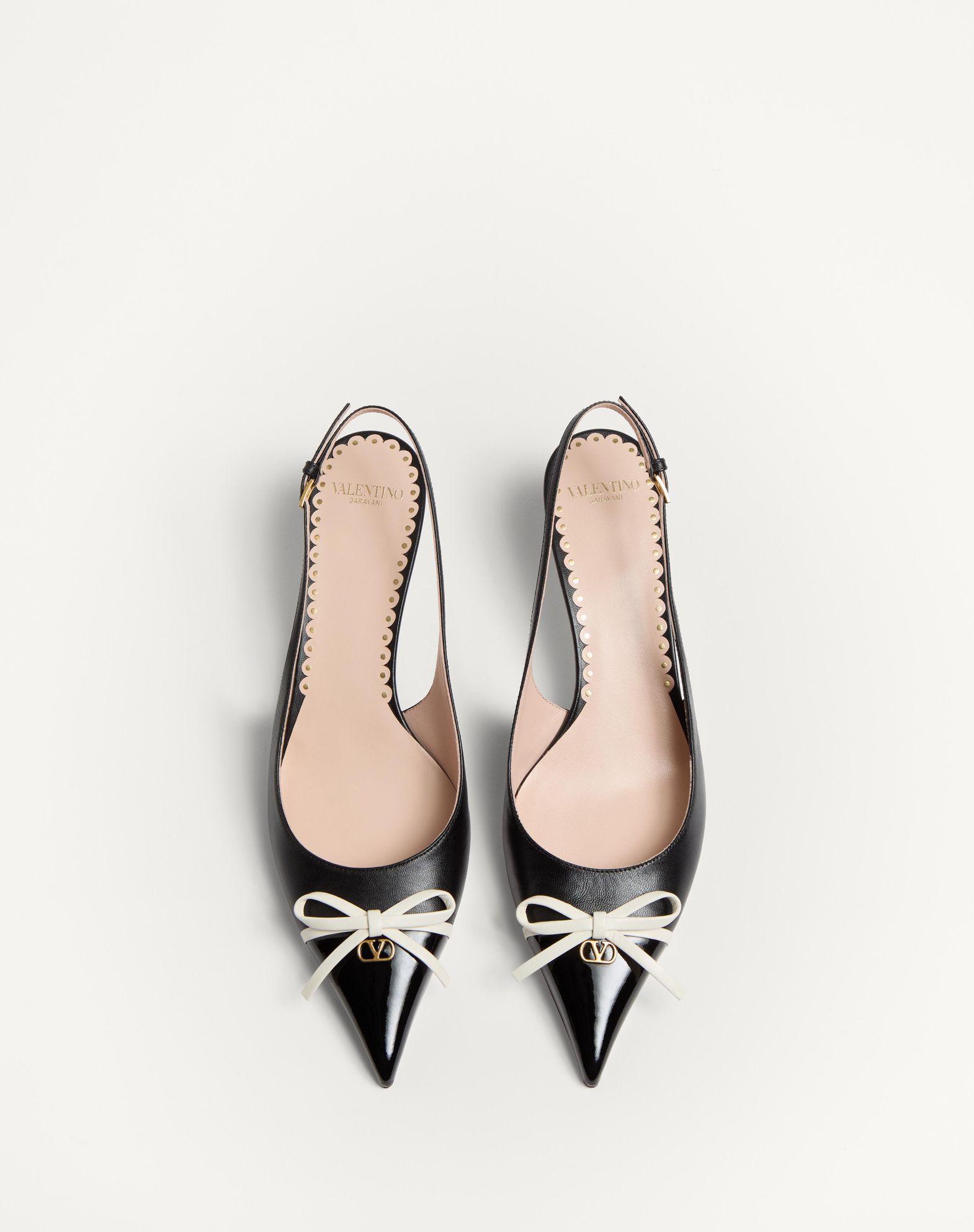 Bepointy Slingback Pump In Patent Leather And Kidskin 45Mm Product Image