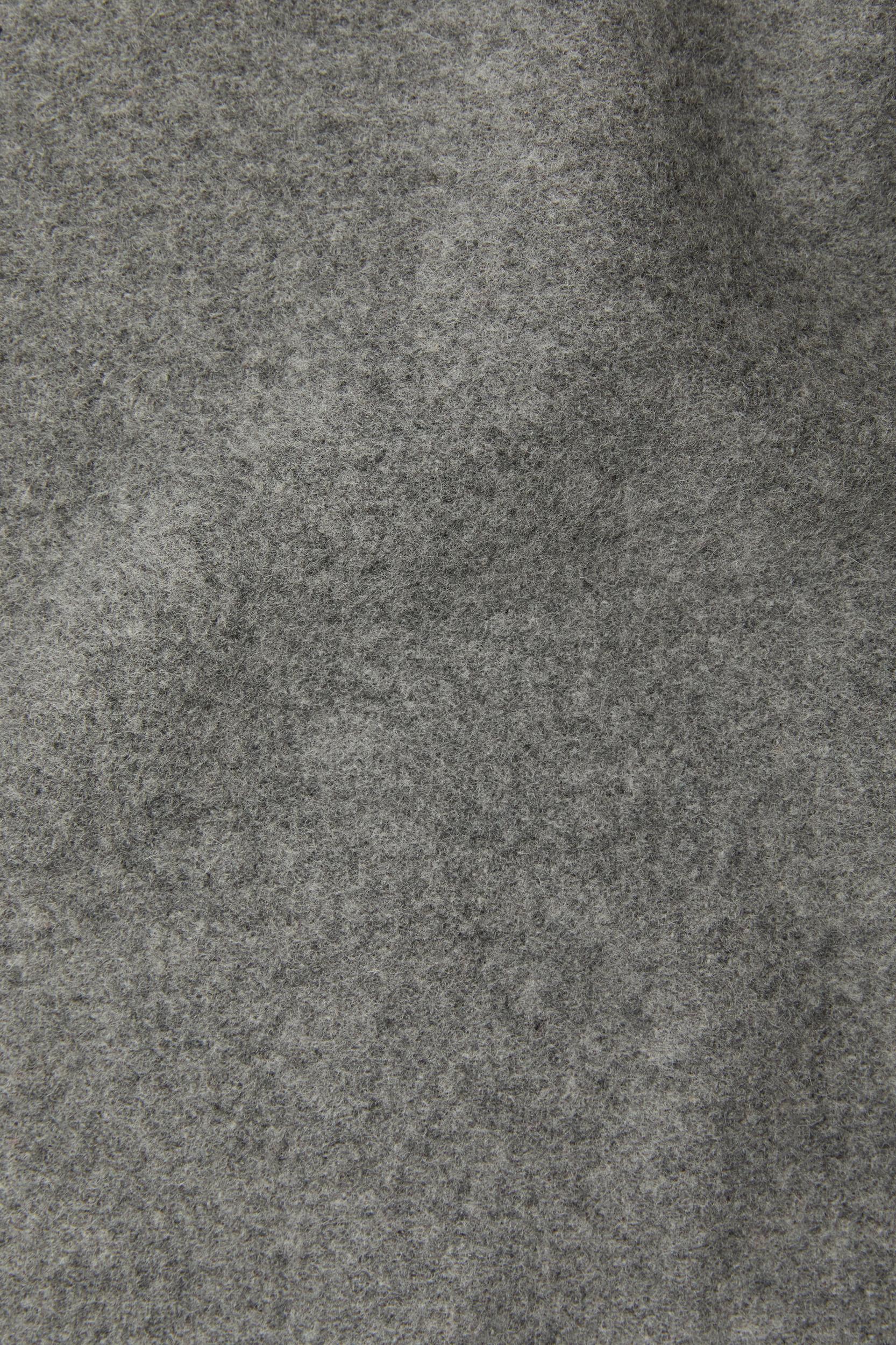 Fringe wool scarf - skinny Product Image