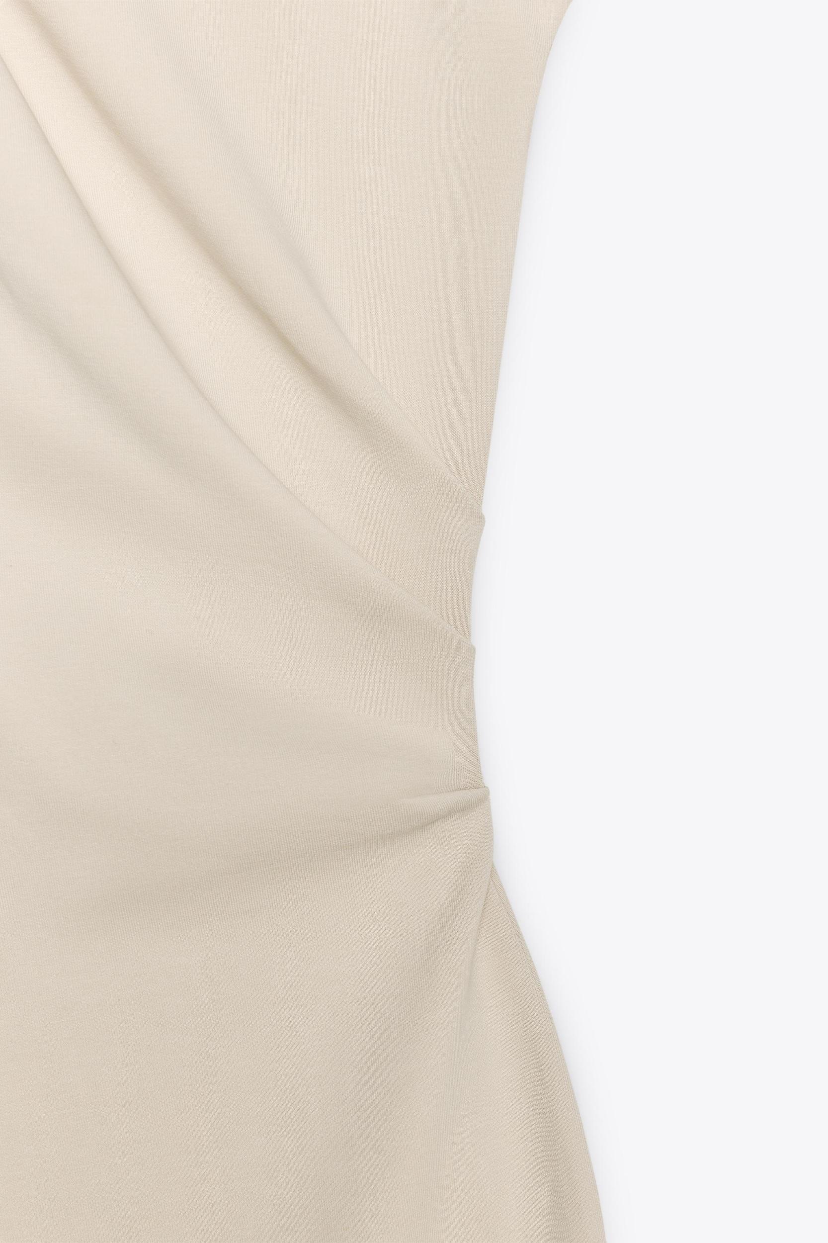 SIDE DRAPED MIDI DRESS Product Image