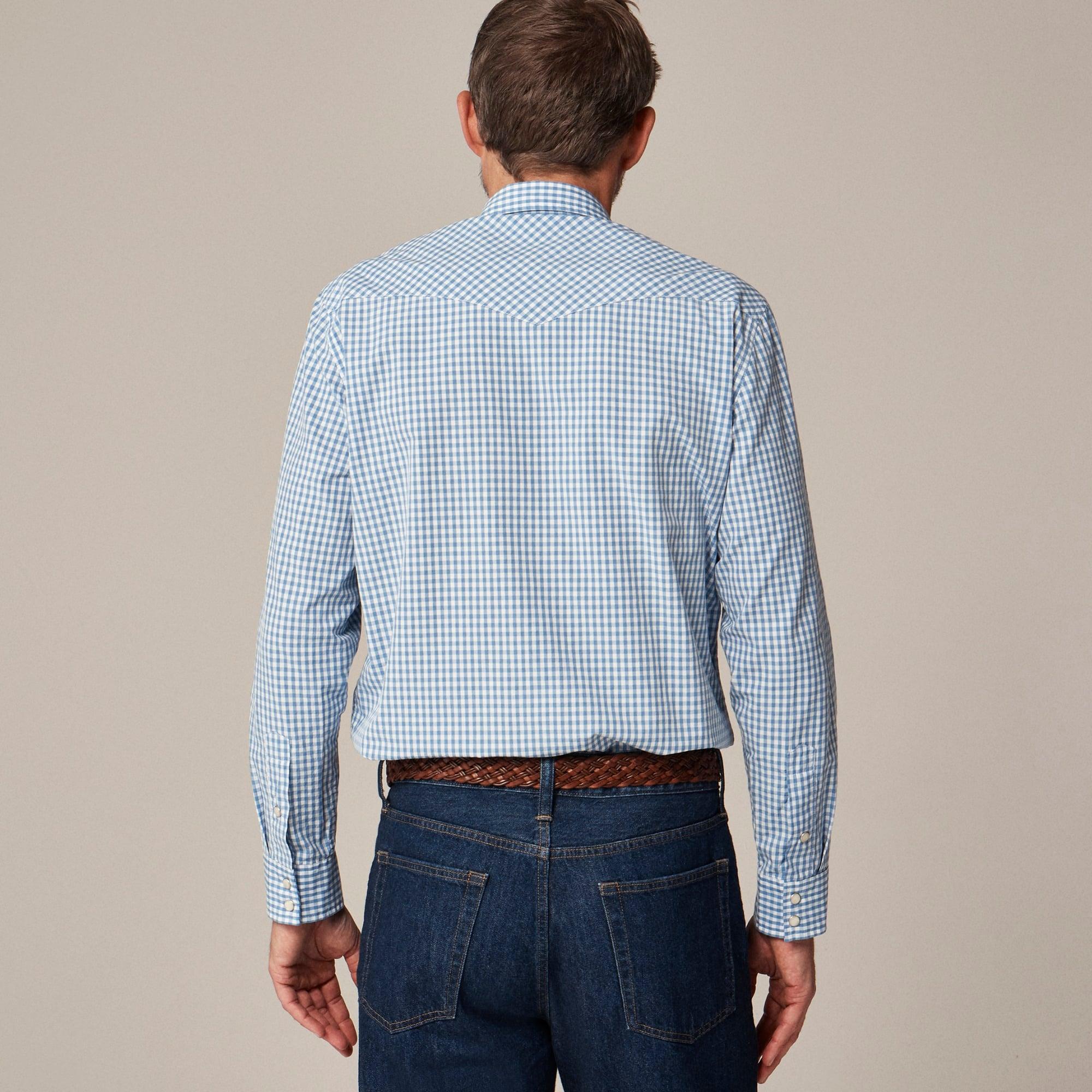 Secret Wash cotton poplin western shirt Product Image
