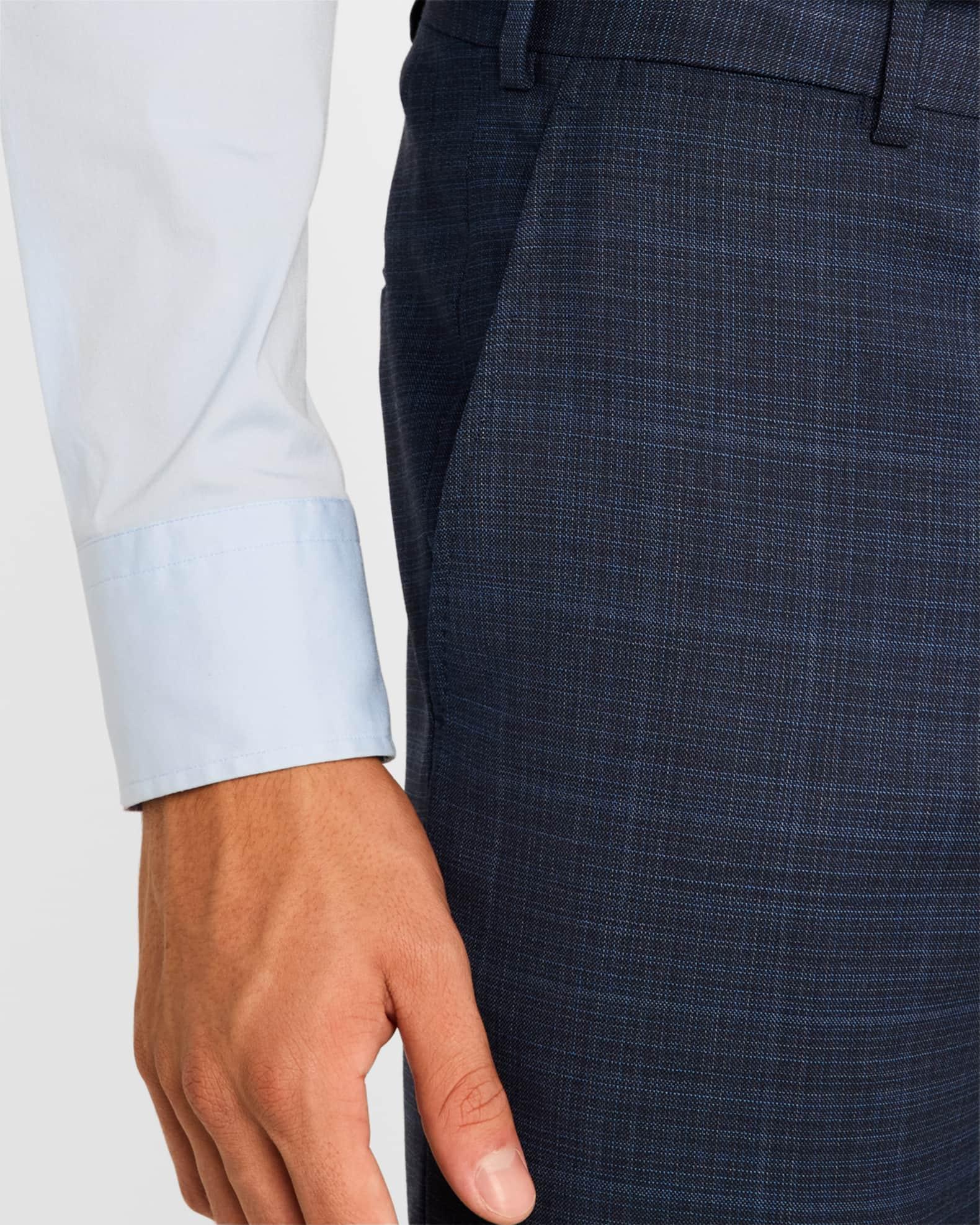 Men's Wool Stretch Windowpane Suit Product Image