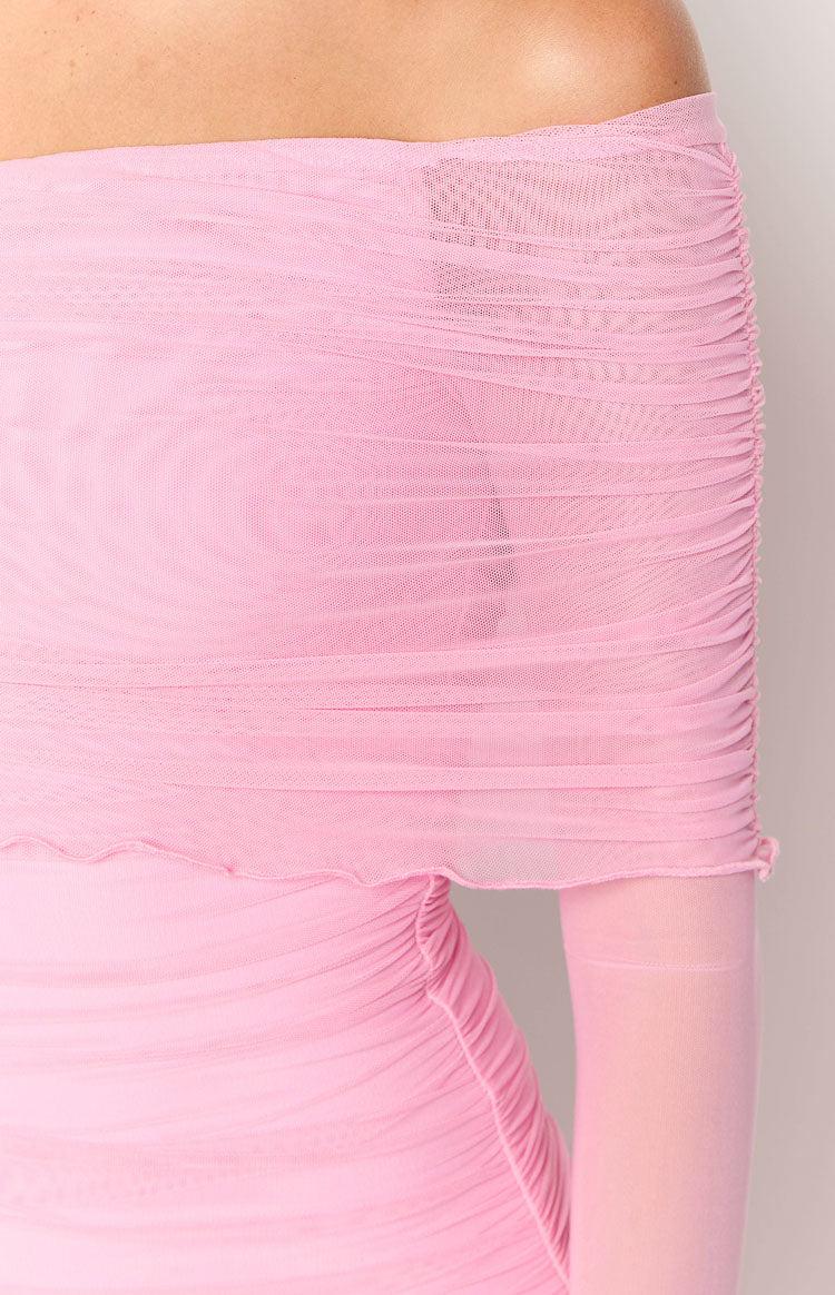 Opal Pink Long Sleeve Maxi Dress Baby Product Image