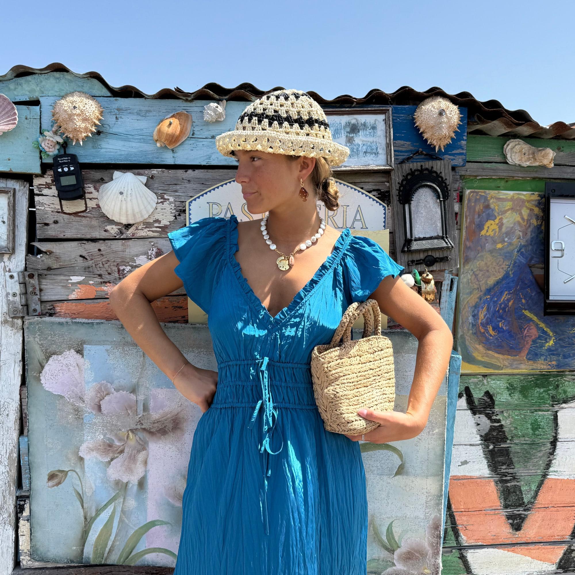 Palermo dress in viscose-blend crinkle Product Image