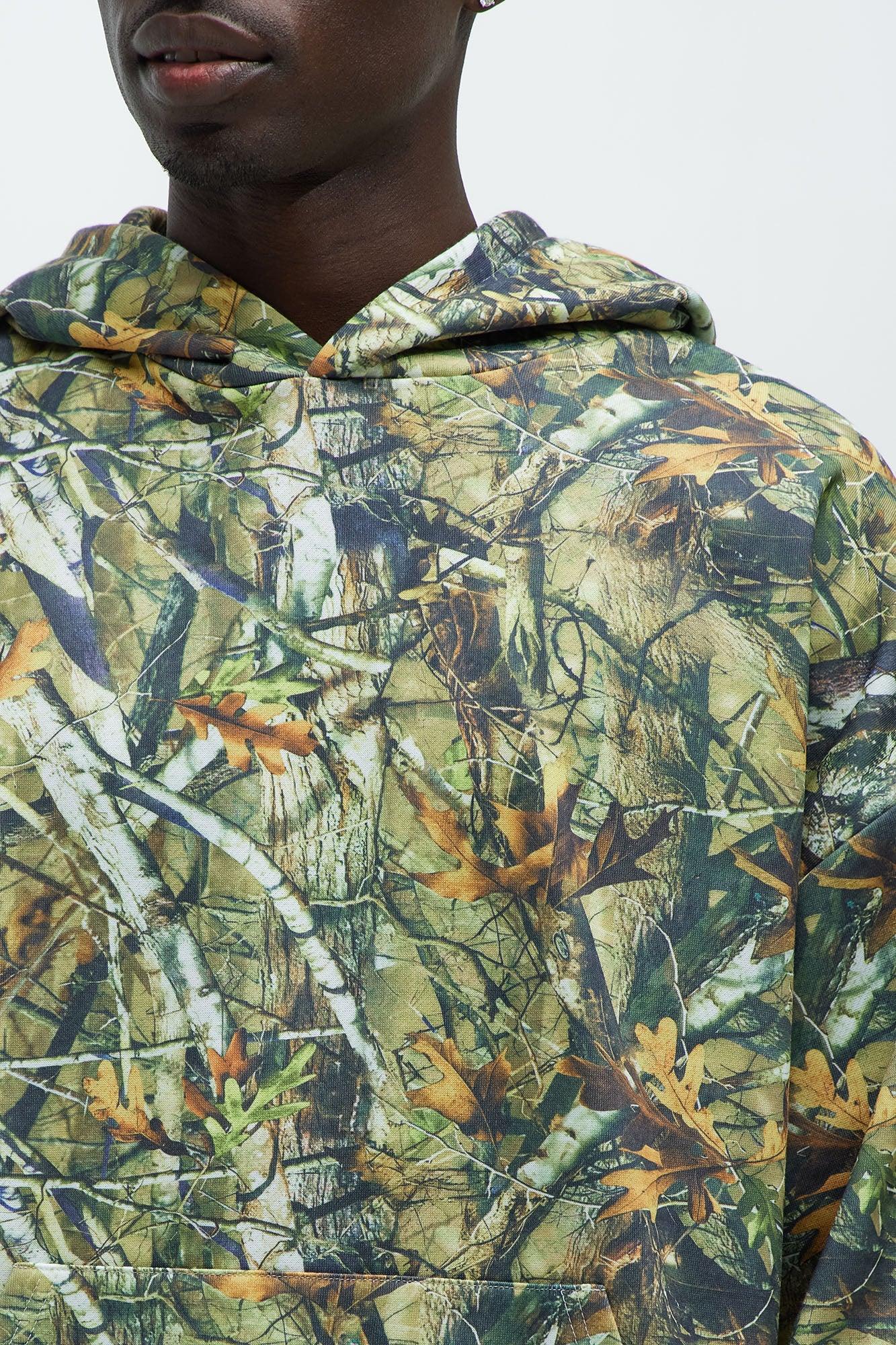 Deep Hills Camo Oversized Hoodie - Camouflage Product Image