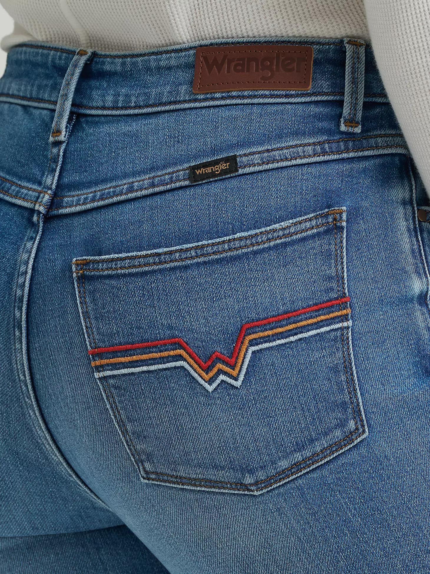 Women's Fierce Flare Embroidered Jean in Ellis Product Image
