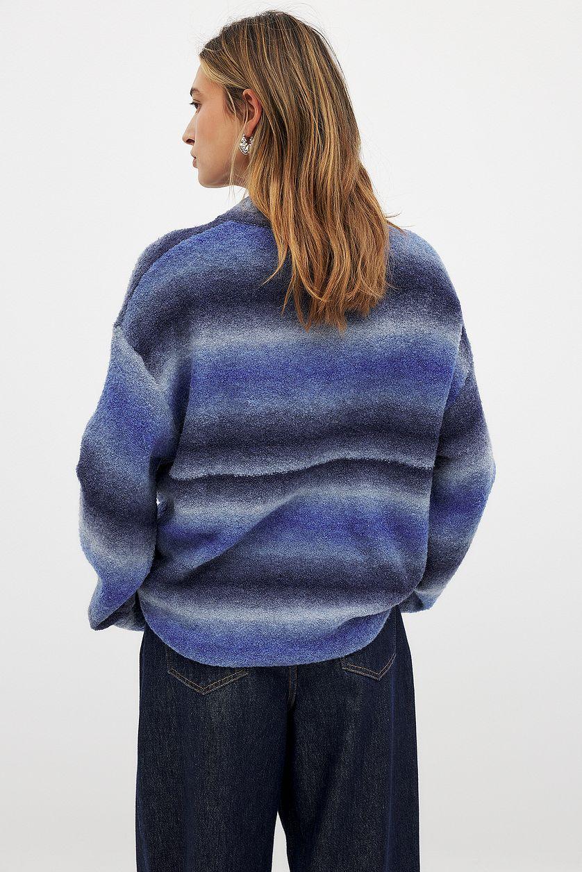 Ombre Knitted Oversized Sweater Product Image