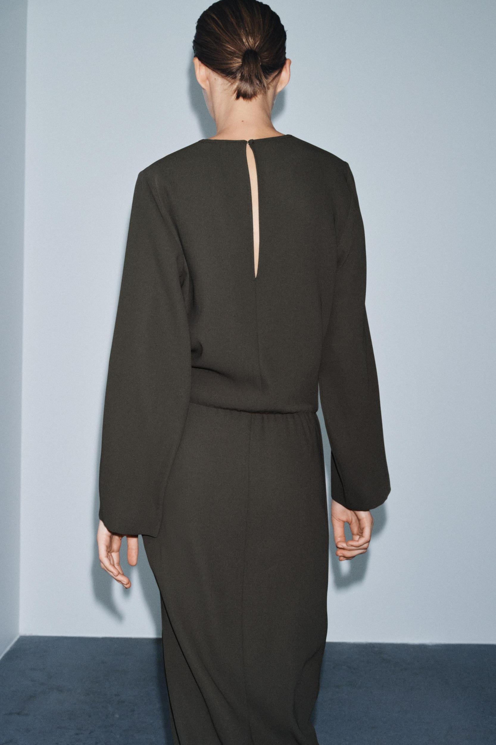 ZW COLLECTION PLEATED MIDI DRESS Product Image