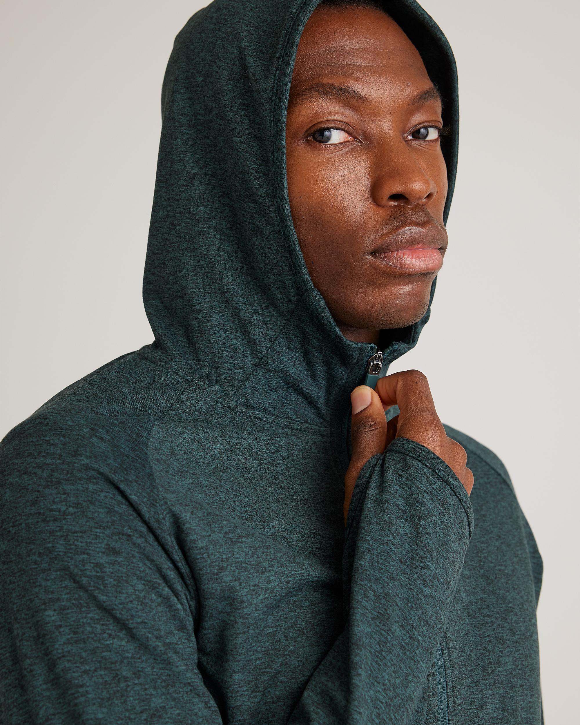 Quince | Men's Super Soft Performance Zip Hoodie Flowknit Activewear, Recycled Polyester Product Image