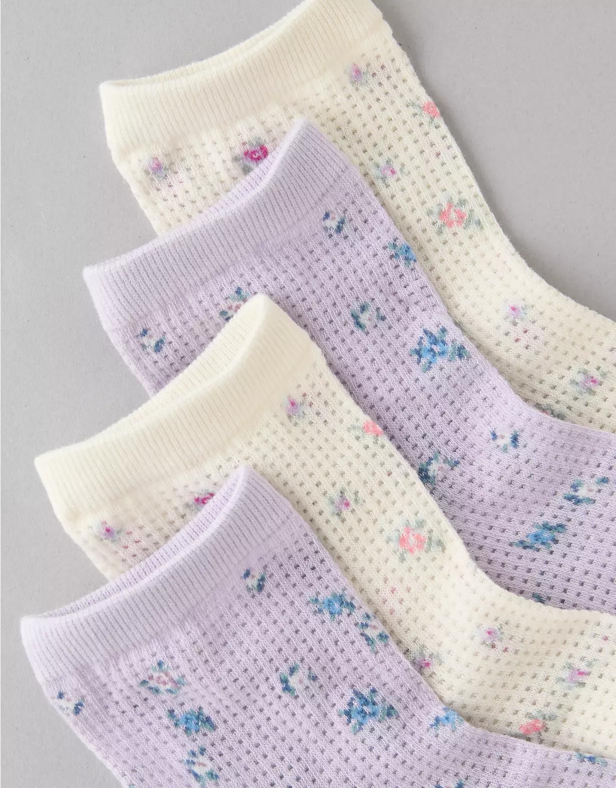 AE Floral Boyfriend Socks 2-Pack Product Image