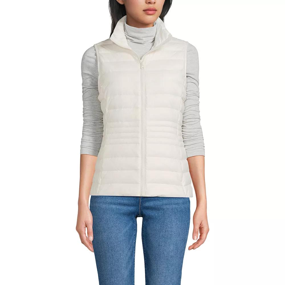 Women's Lands' End Wanderweight Packable Down Vest,  Product Image