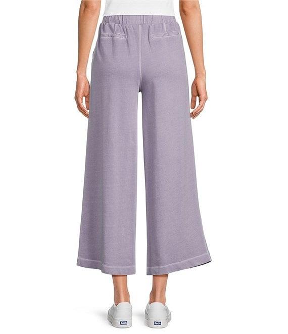 Westbound Petite Size Pull-On Cropped Drawstring Terry Pants Product Image