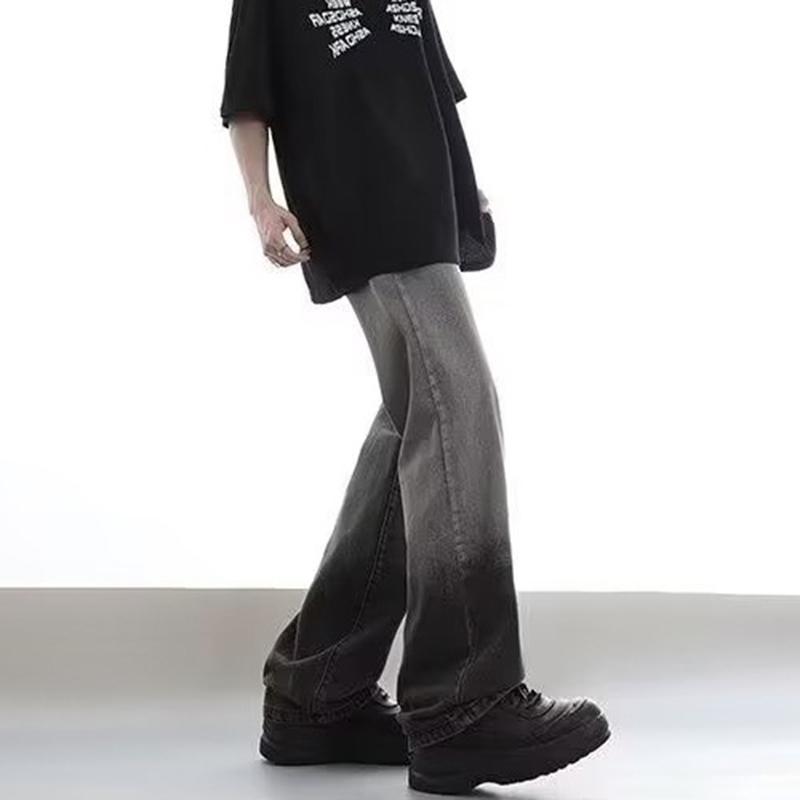 Sopula Unisex Men's Street Trend Washed Distressed Gradient Jeans Product Image