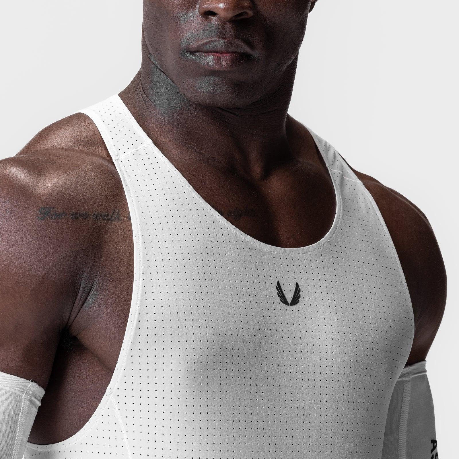 0949. Laser-Vent™ Singlet Tank - White Product Image