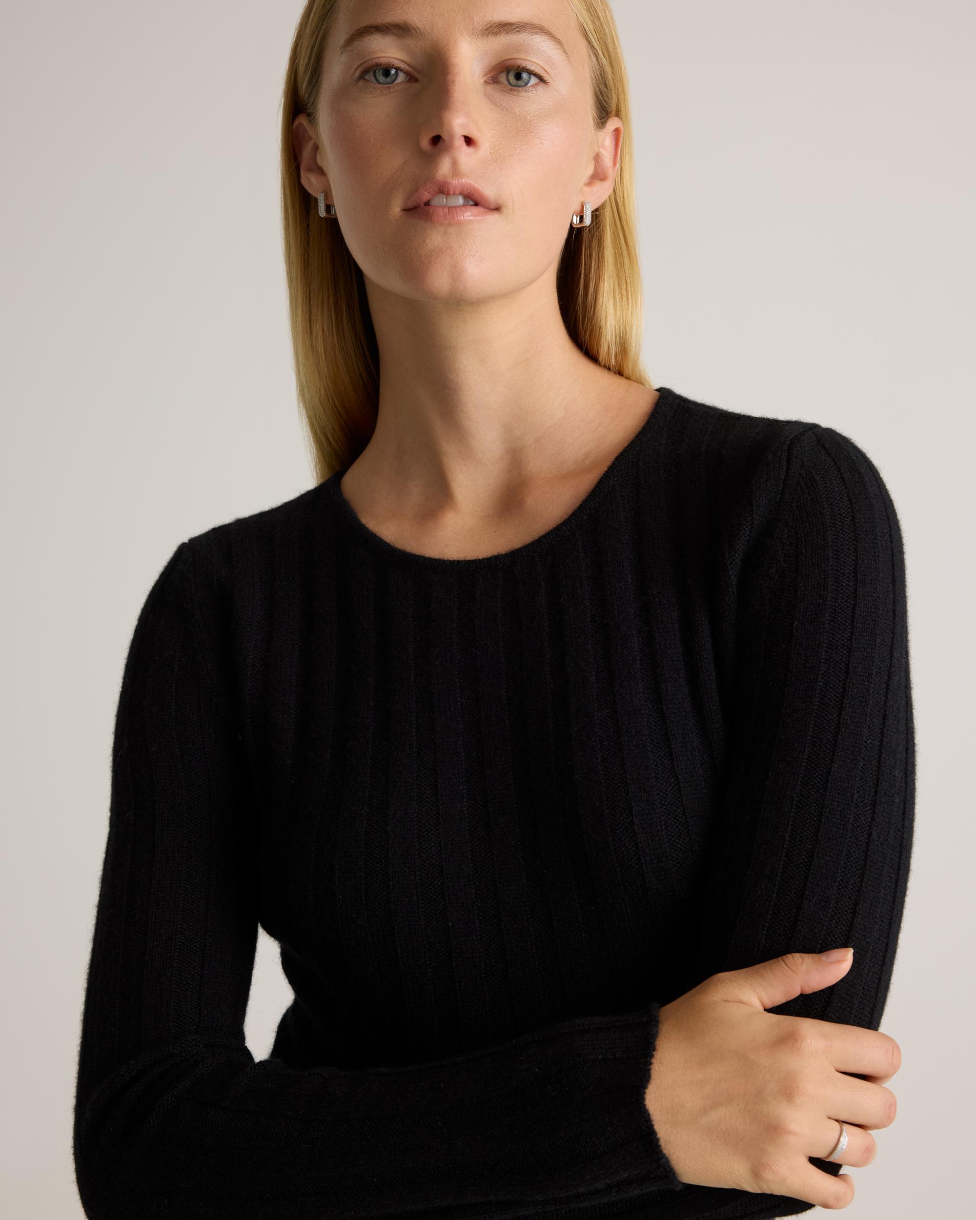 Quince | Women's Mongolian Cashmere Wide-Rib Midi Dress Size XL Product Image