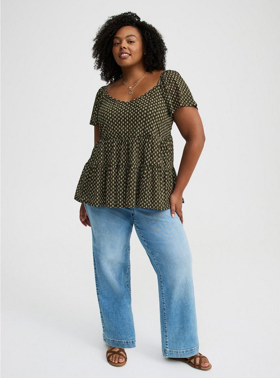 Flutter Sleeve Babydoll Top Product Image