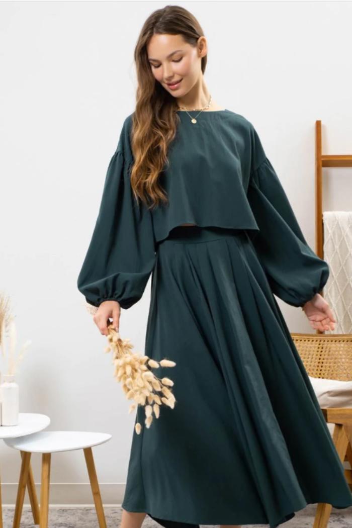 Solid Maxi Skirt Product Image