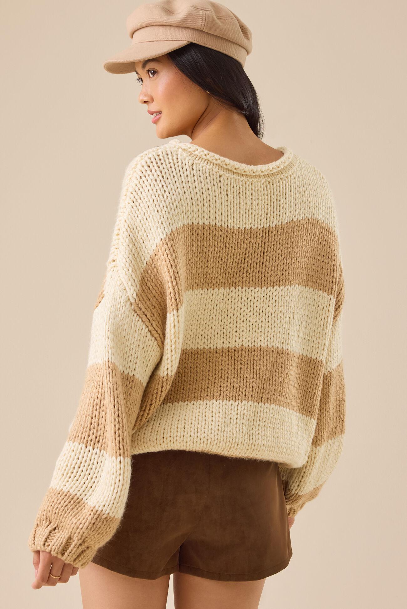 Fawn Striped Sweater Product Image